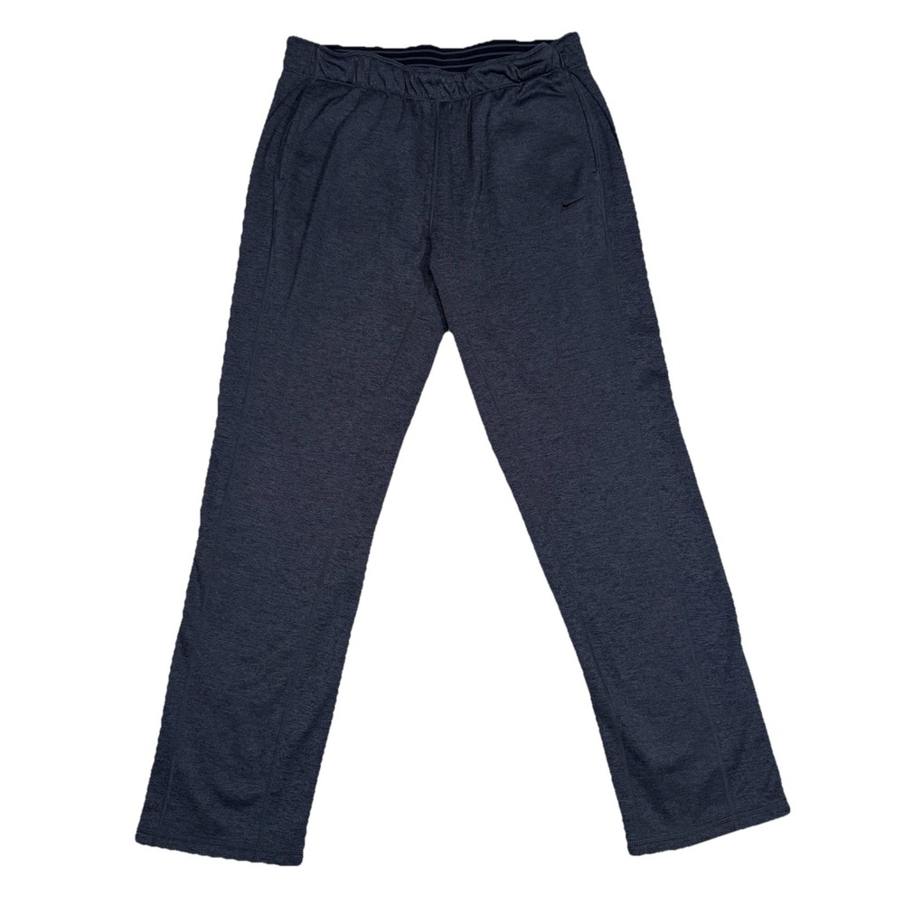 Nike Therma Fit Training Pants Women's Large 31" Fleece‎ Warm Gray Straight Leg